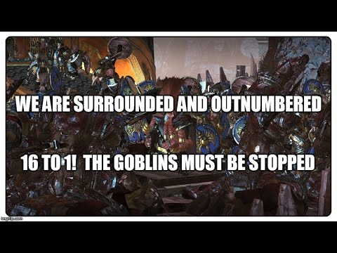 1000 Dwarves versus The Little Waaggh 16000 Goblin Assault (Total War: Warhammer)