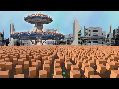10,000 Villagers Simulate Civilization In 2050