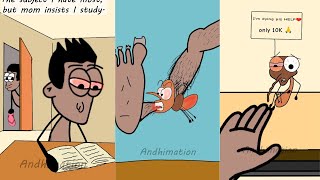 All our pain in one video!  Best of Andhimation Animations  #funny #tiktok  #viralvideo