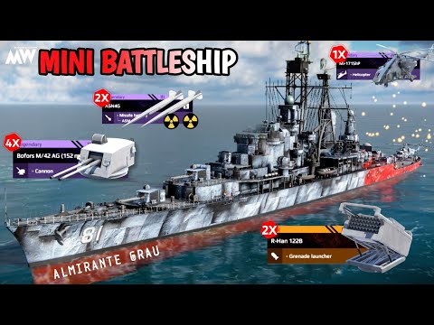 Modern Warships New Bundle Ship : BAP Almirante Grau Like Battleship Firepower🔥