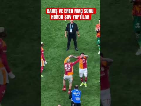 Barış ve Eren’den maç sonu horon şov. #galatasaray