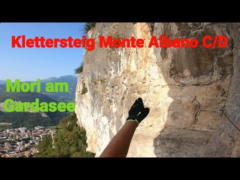 Mori Klettersteig Monte Albano C/D  am Gardasee