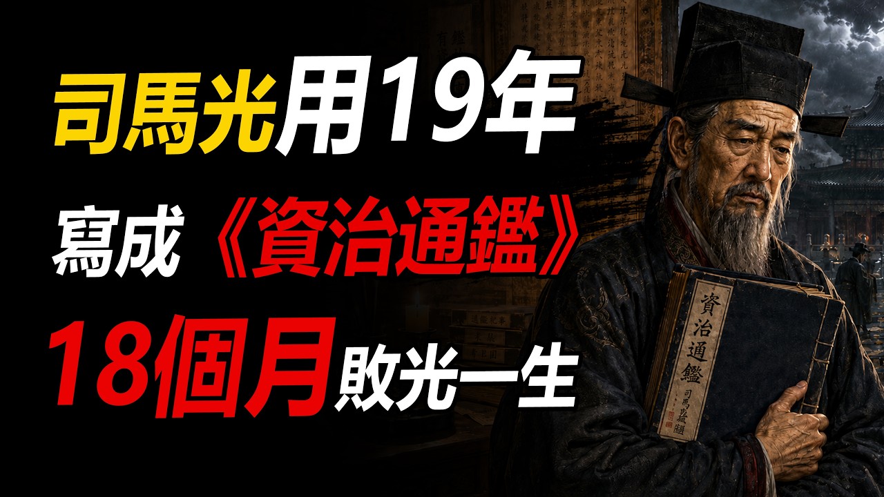 他用了19年寫《資治通鑑》，卻用18個月敗光了一生！#司馬光 #資治通鑑 #王安石 #王安石變法 #北宋 #宋朝歷史#人物傳記