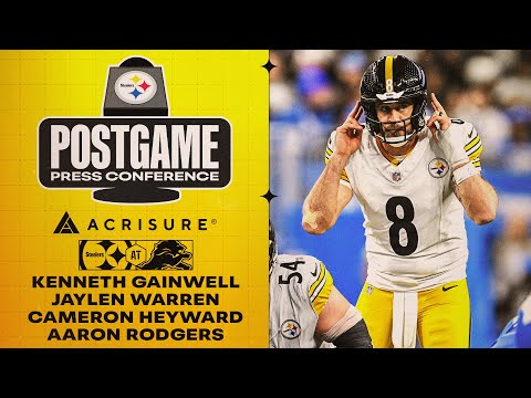 Rodgers, Warren, Gainwell, Heyward Postgame Press Conference (Week 16 at Detroit Lions)