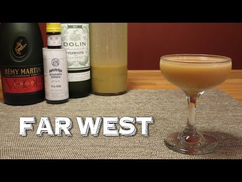 Far West - a Winter Cocktail with Advocaat, Brandy, Dry Vermouth and Cinnamon