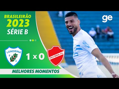 Gols e lances de Londrina x Vila Nova-GO