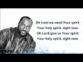 Luther Barnes - Spirit Fall Down (Lyric Video)