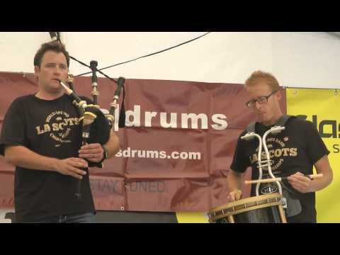 Colin Armstrong & Glen Kvidahl (2 of 4) LA Scots Pipe Band at Piping Live 2012