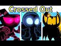 Friday Night Funkin VS Indie Cross Crossed Out Nightmare Cuphead Sans Bendy FNF Mod Fan Made