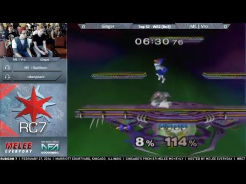 Rubicon 7 - ME | Vro (Marth) vs. Ginger (Falco) - Top 32, WR2
