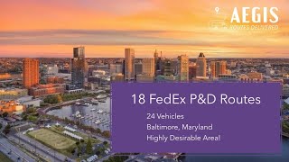 18 FedEx P&D Routes, 24 Delivery Vehicles in Baltimore, MD