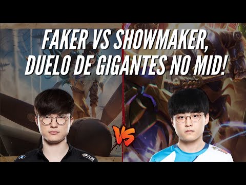 FAKER VS SHOWMAKER, DUELO DE GIGANTES NO MID! IRELIA VS JAYCE
