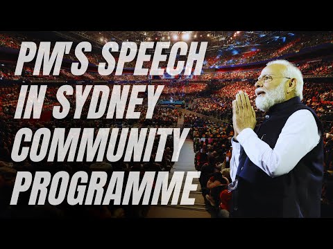 PM Modi addresses community programme in Sydney, Australia