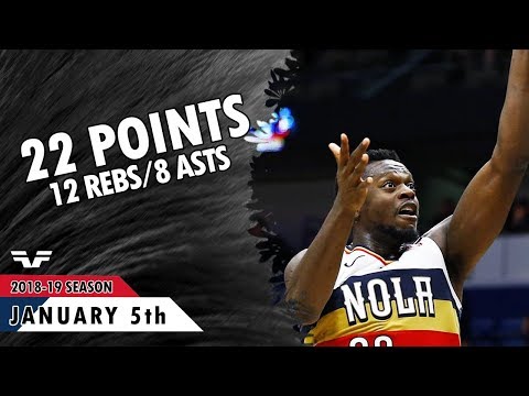 Julius Randle - 2019.01.05 - Pelicans vs Cavaliers - 22 Pts, 12 Rebs, 8 Asts