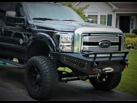 F250 Predator Off Road Bumper and Winch Installation