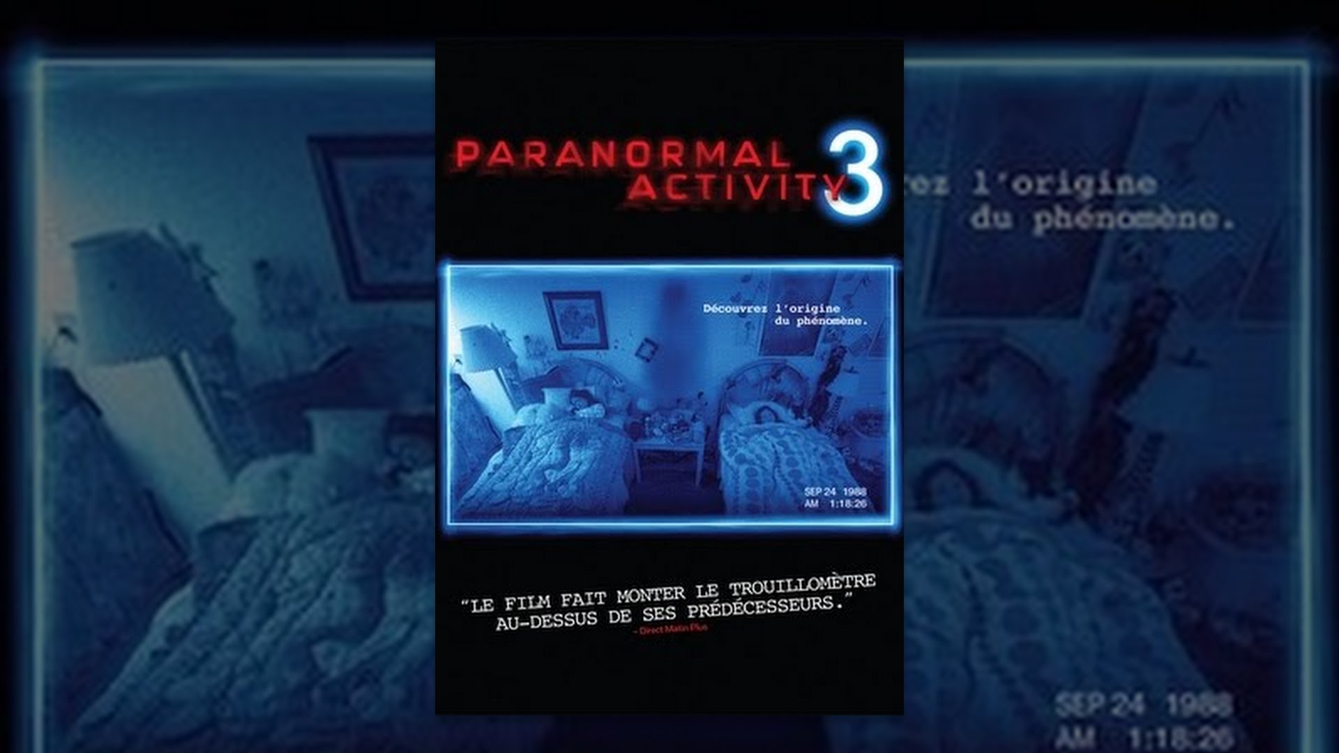 Paranormal Activity 3 bande annonce