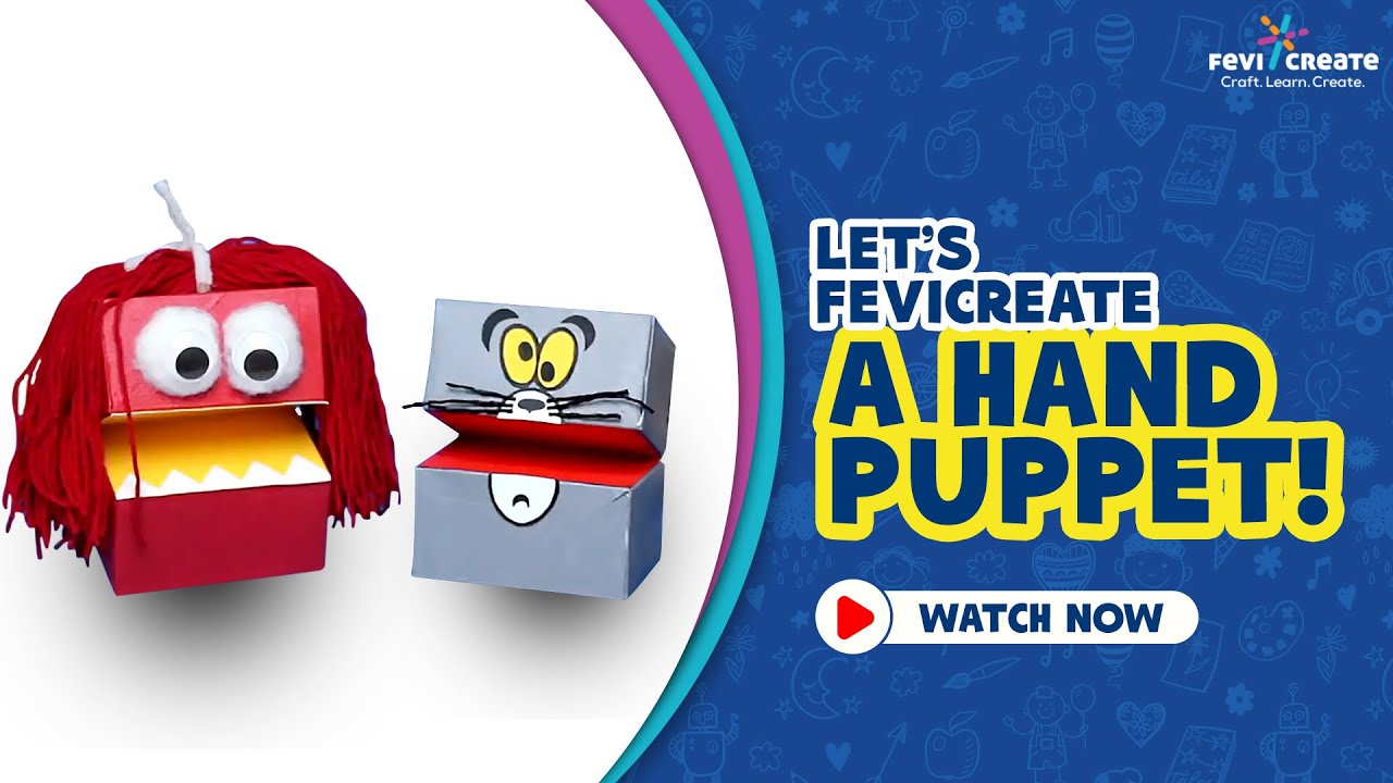 DIY kids hand puppet