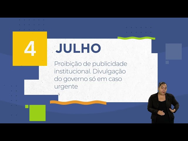 Calendário Eleitoral - 4 de julho 1ª parte