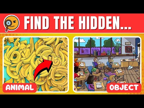 Find the Hidden Animals and Objects 🔍👀🦉