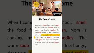 English Listening Practice – The Taste Of Home | Short English Story with Subtitles