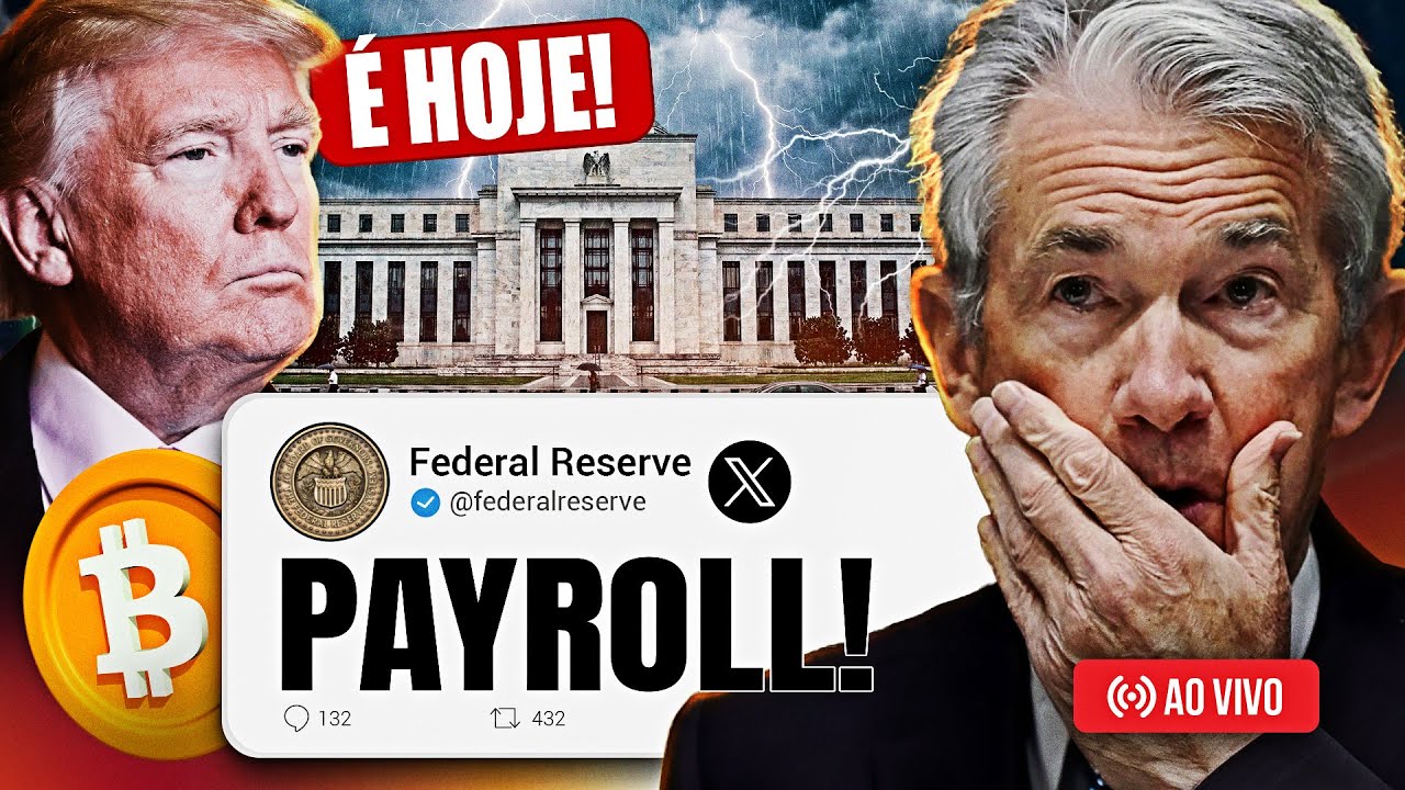 BITCOIN URGENTE! RELATÓRIO DE EMPREGO PAYROLL AO VIVO!