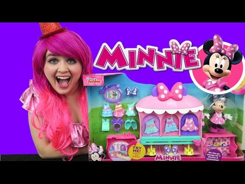 Minnie Sparkle N' Spin Fashion Bow-tique Disney Junior | TOY REVIEW | KiMMi THE CLOWN Video