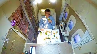 EMIRATES NEW 2018 FIRST CLASS - IT&#39;S A 5* HOTEL!!!