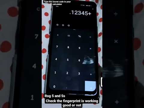 Asus Rog 5/5s if you are facing fingerprint issue.this secret code will help you for sure #trending