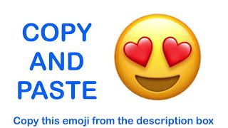 Smiling Face with Heart Eyes EMOJI ( APPLE ) - COPY and PASTE EMOJIS 😍