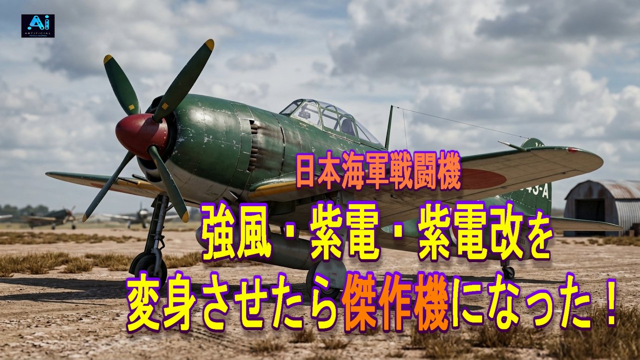 強風、紫電、紫電改を変身させたら傑作機になった！
