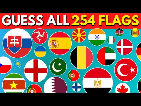 Guess ALL The 254 Flags In The World | THE ULTIMATE FLAG QUIZ