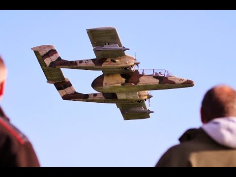 HANGAR 9 OV-10 BRONCO 30cc RC ARF 108" - 2 x RCGF 35-RE PETROLS - DISPLAY AT  DUXFORD IWM - 2022