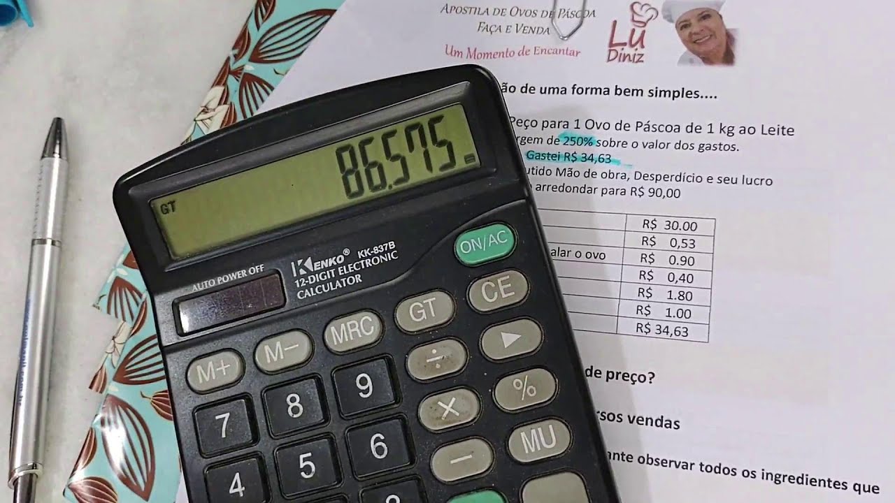 Tabela de Preços de Ovos de Páscoa e Embalagens