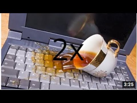 How To Basic - How to Fix a Water Damaged Laptop (2x Speed)