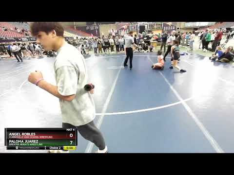 2024 16U girls Folkstyle Nationals: Paloma Juarez vs Angel Robles: 112 Ibs 7th Place Bout