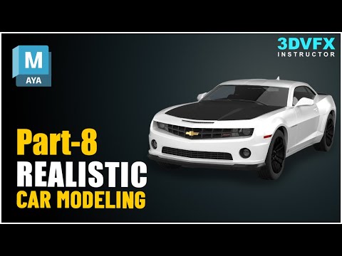Car Modeling in Maya #camaro part-8