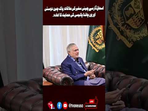 اسحاق ڈار کی چینی سفیر سے ملاقات