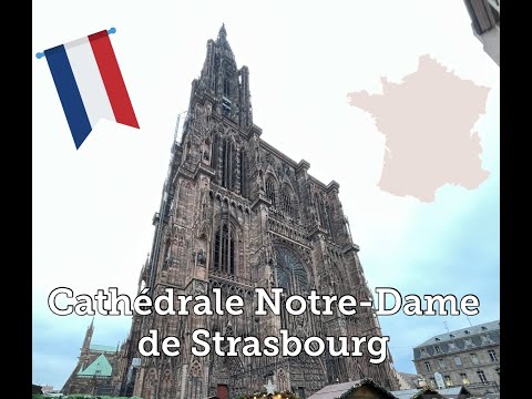 Cathédrale Notre-Dame de Estrasburgo (vista superior e interior)