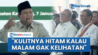 Tawa Pecah saat Prabowo Roasting Mentan Amran: Kulit Hitam, Kalau Malam Hanya Giginya yang Kelihatan
