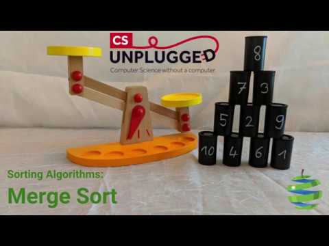 CS Unplugged Sorting Algorithms - Merge Sort