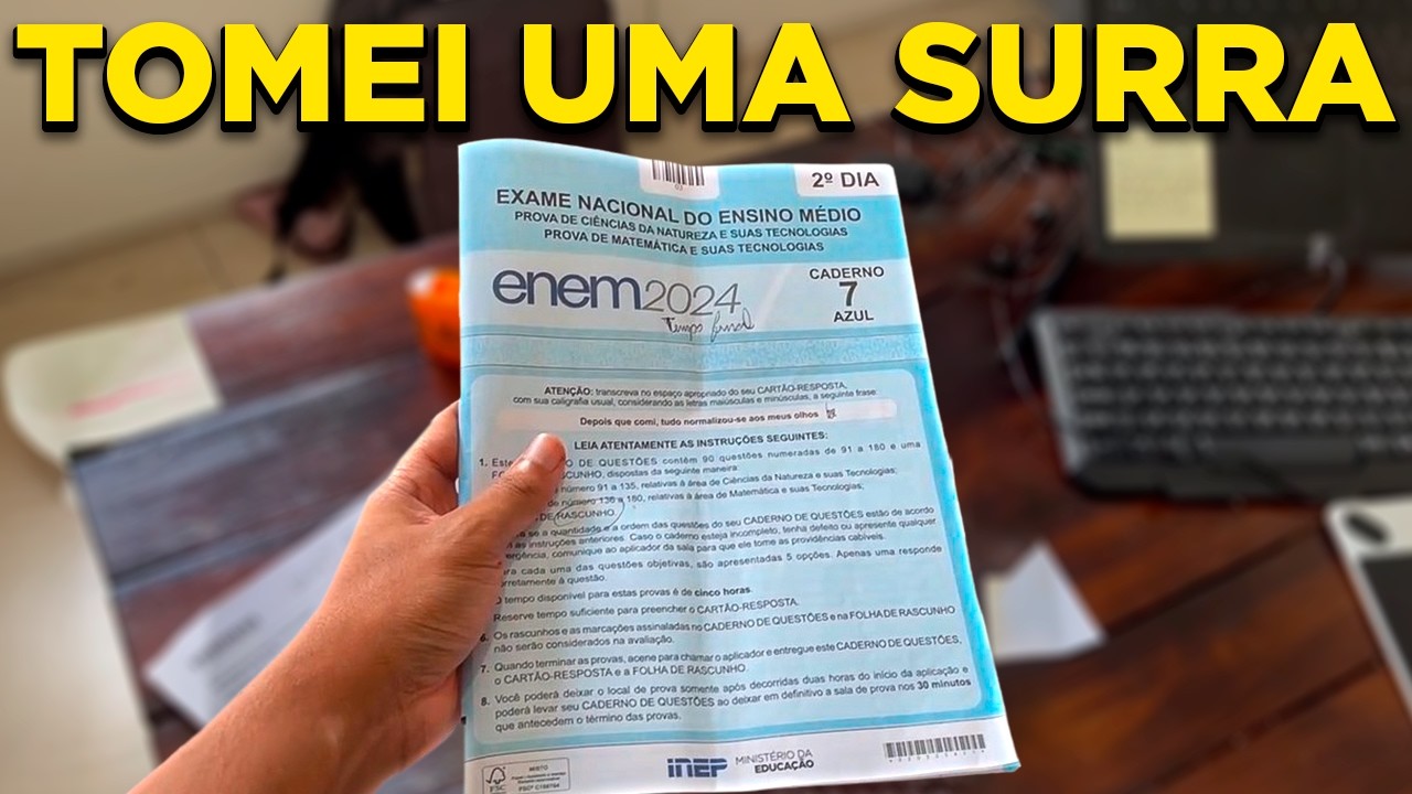 O ENEM parece fácil, até que o tempo acaba...