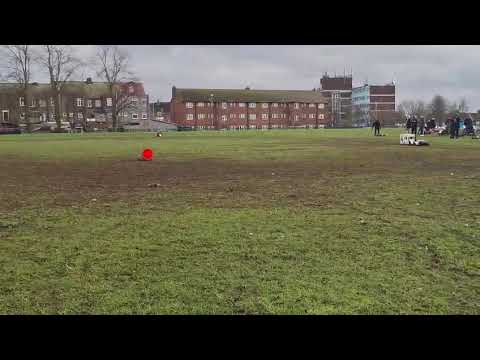 Caravan man tipped over 