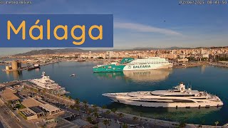 Superyate I Dynasty atraca en el Puerto de Málaga - Andalucía - España