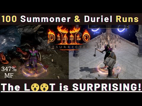 100 Summoner & Duriel Runs | Diablo 2 Resurrected: Loot Highlight