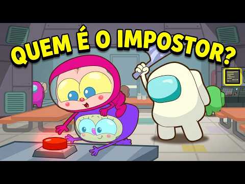 Capa de Mongo e Drongo bebês em Among Us Mira HQ - Among Us em Desenho Animado com Mongo e Drongo