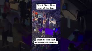 Icon of The Seas - Silent Disco Time #iconoftheseas #abfamilyadventures #royalcaribbean