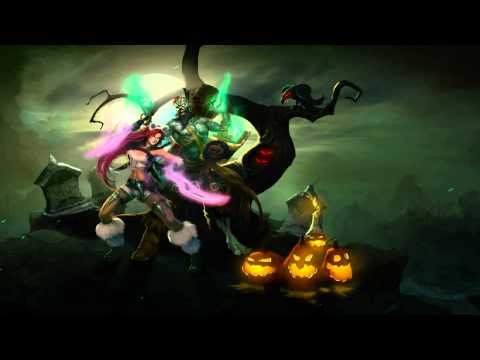 Kitty Cat Katarina & Zombie Ryze (Harrowing 2010) League Of Legends Login Screen With Music