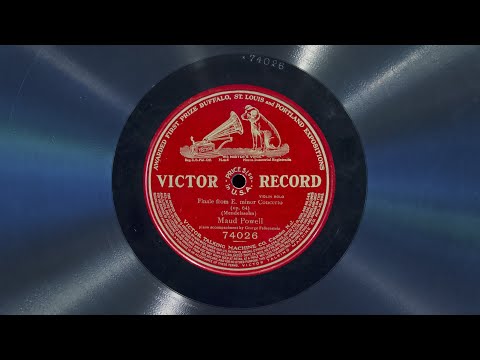 Finale - Mendelssohn Violin Concerto • Maud Powell (EMG Mark Xb Oversize Gramophone)