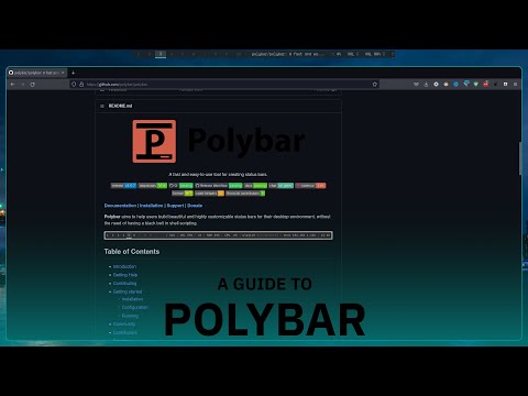 The Best Topbar for your Window manager!  (Polybar)