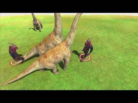 3 Brachiosaurus vs 3x all units - Animal Revolt Battle Simulator